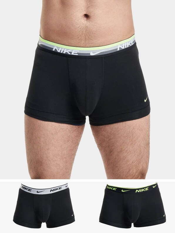 Nike Everyday Cotton Boxer Shorts Trunk 3-Pack Black 