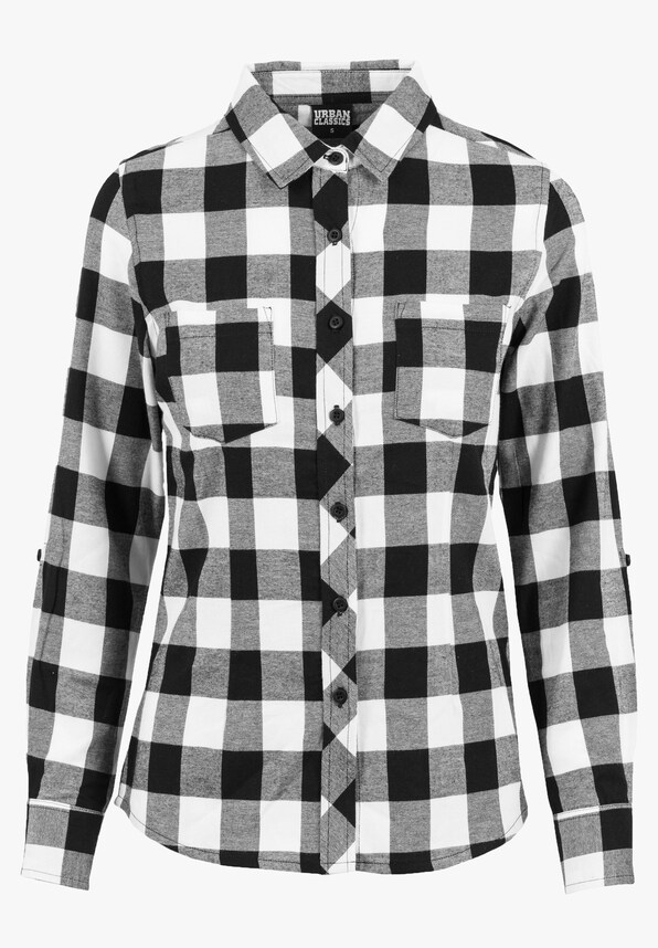 Ladies Turnup Checked Flanell-0