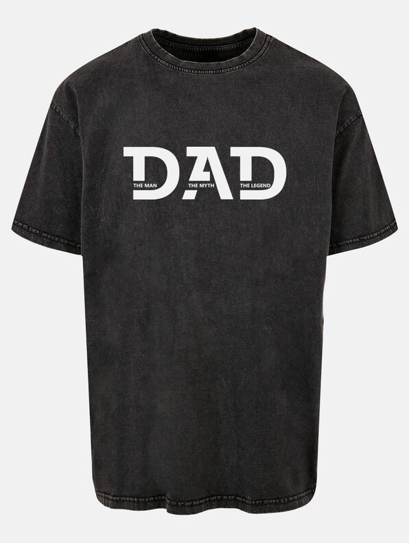 Fathers Day - The Man, The Myth, The Legend Acid Washed Heavy Oversized -2