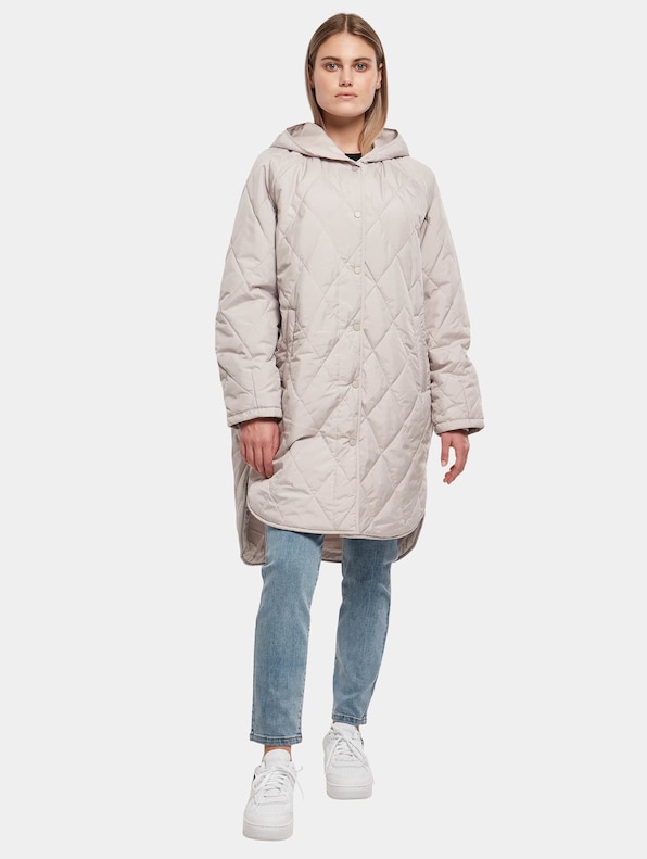 Ladies Oversized Diamond Quilted Hooded-4
