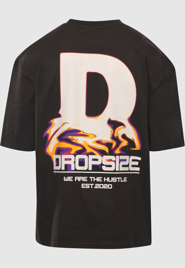 Dropsize Heavy Oversize Melting Logo T-Shirt-4