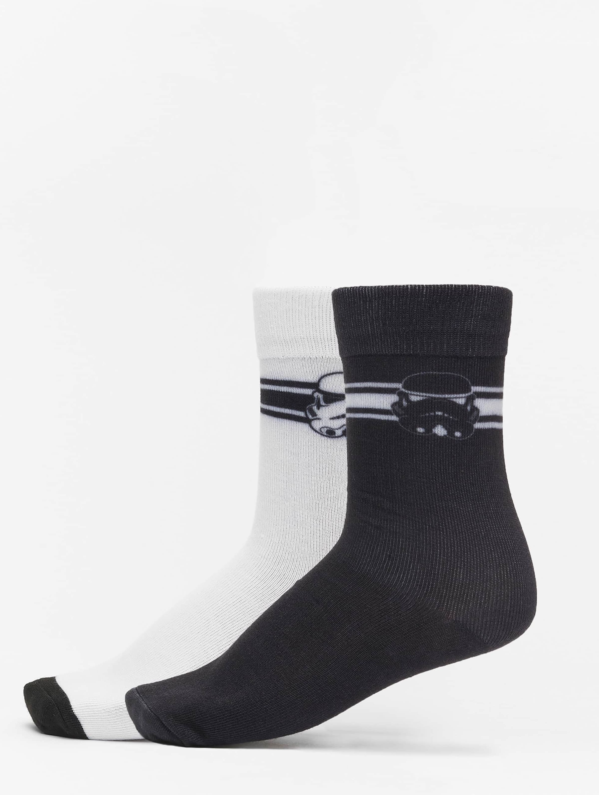 Mister Tee Stormtrooper Head Socks 2-Pack Frauen,Männer,Unisex op kleur zwart, Maat 3538