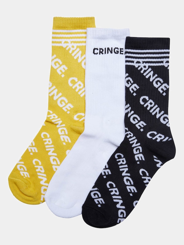 Mister Tee Cringe 3-Pack Socken-0