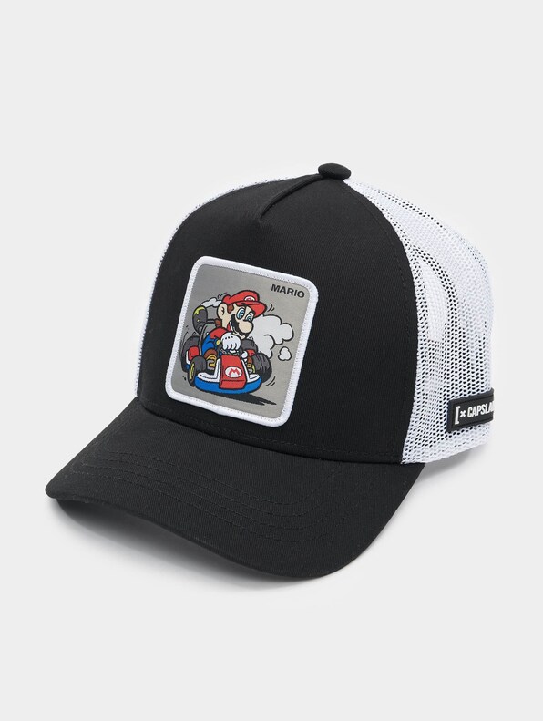 Gorra Capslab Super Mario Bros blanca