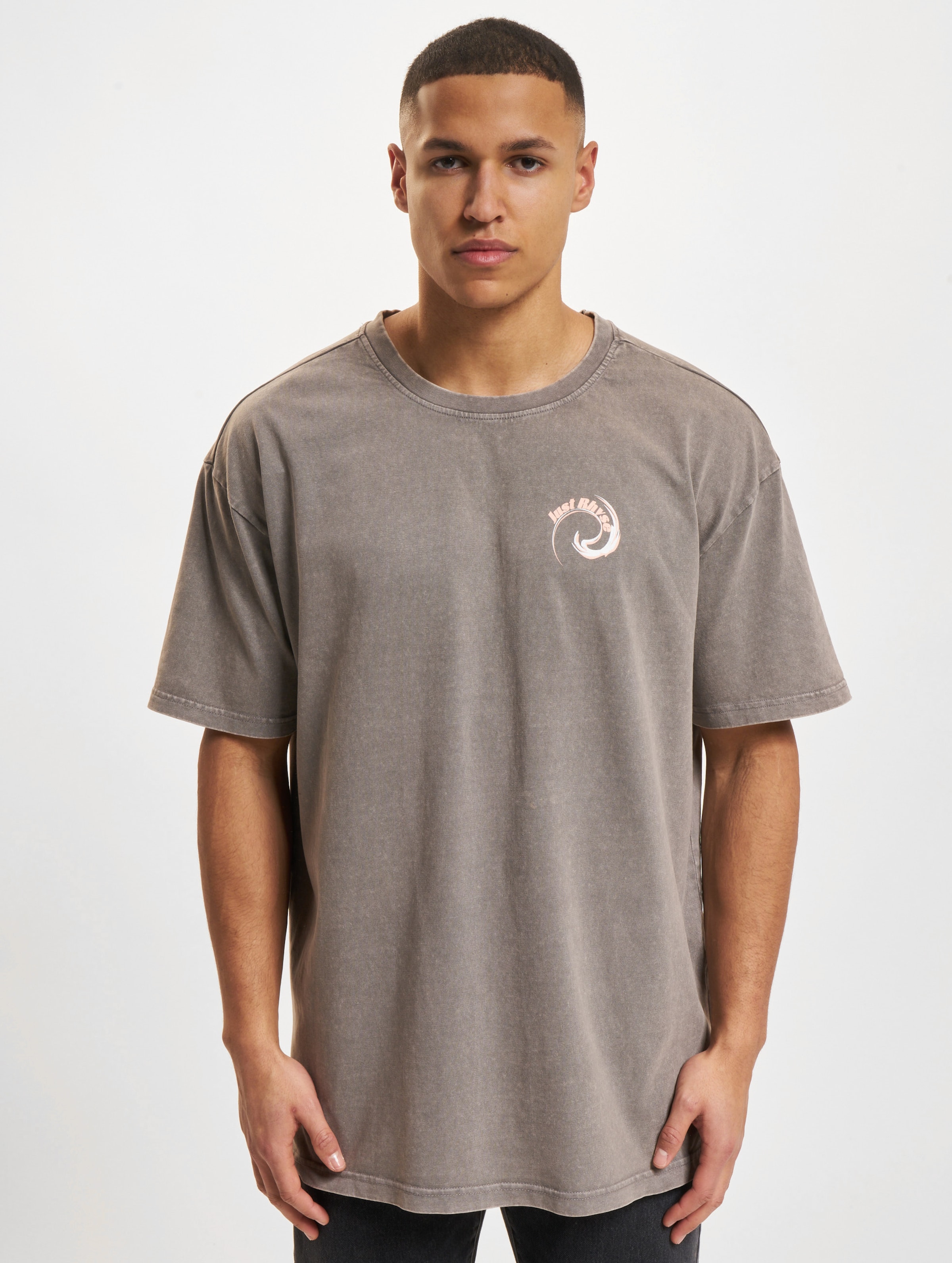 Just Rhyse Wave T-Shirt Mannen op kleur grijs, Maat XXL