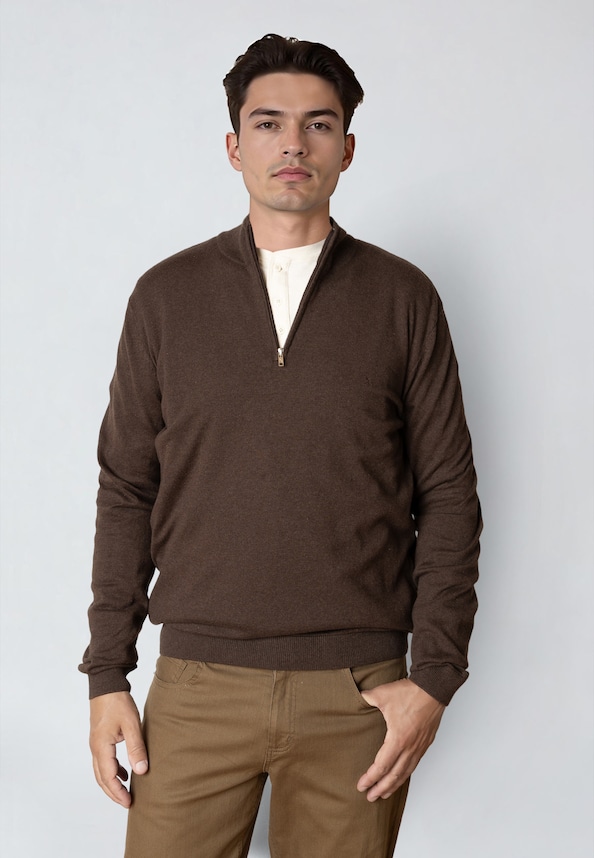 Claude Half-Zip Knit-0