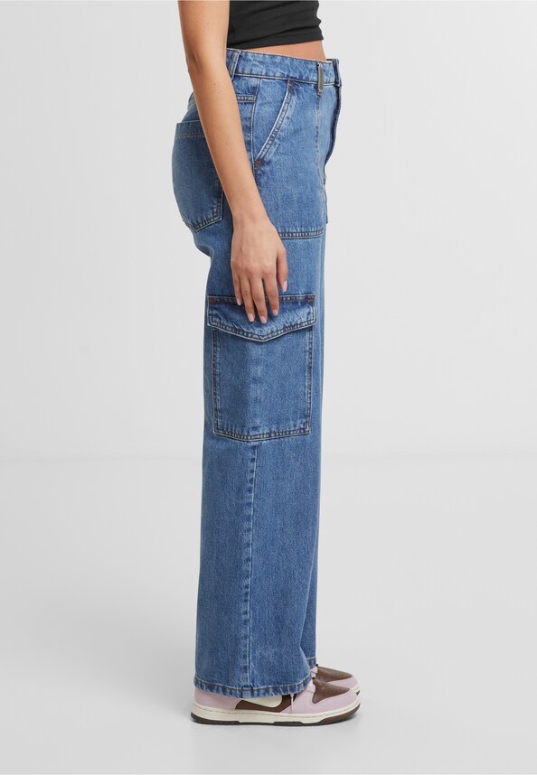 Lona Cargo Jeans-3