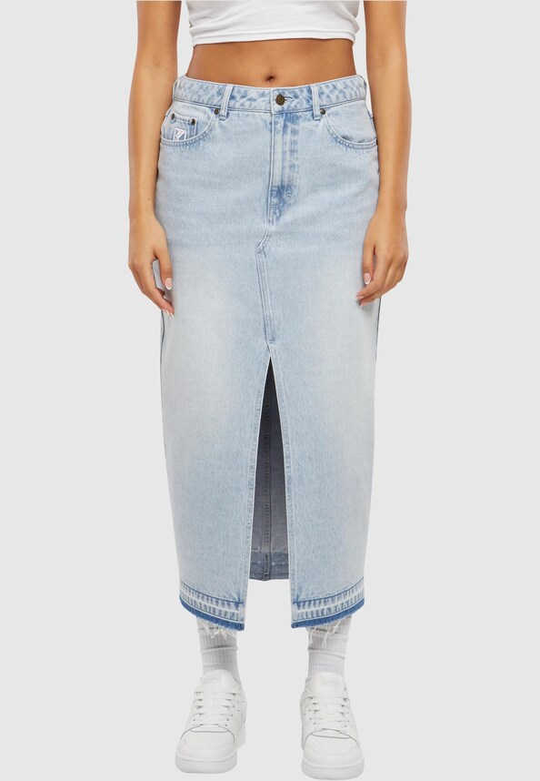 KW242-033-1 Karl Kani OG Long Denim Skirt-0
