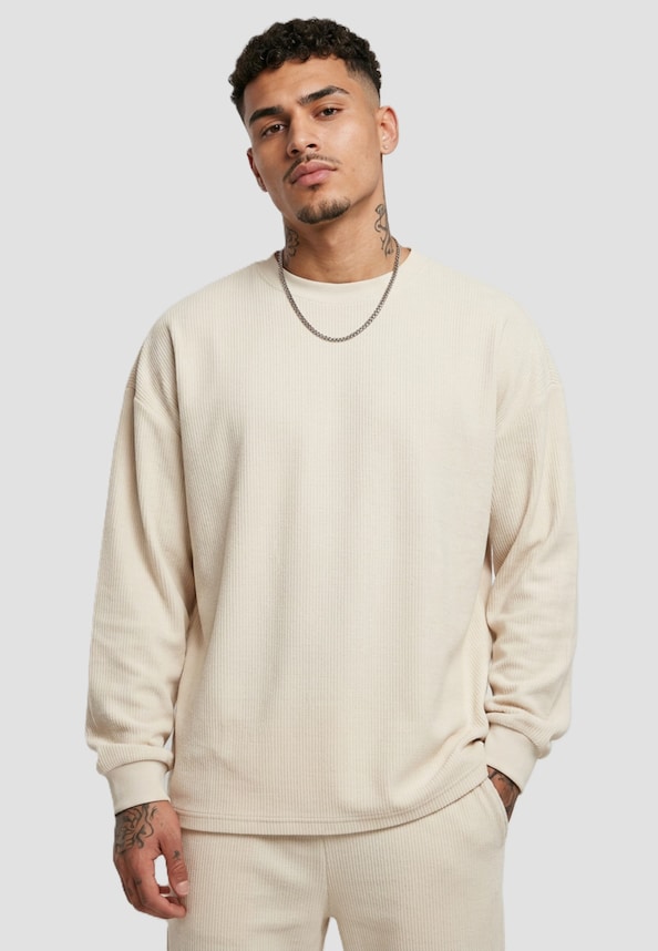 Rib Terry Boxy Crew-0