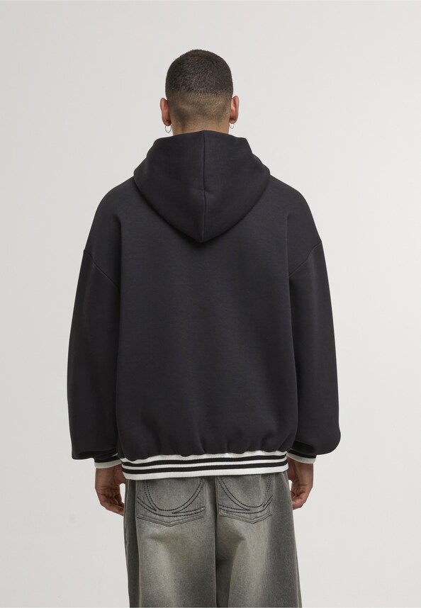 Cursive Varsity Oversized Hoodie-1
