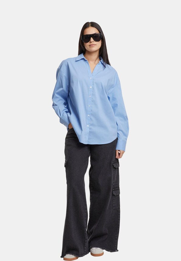 Urban Classics Ladies Oversized Cotton Blouse-3