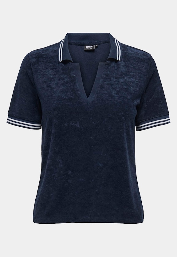 ONLVICKY S/S TERRY V-NECK -4