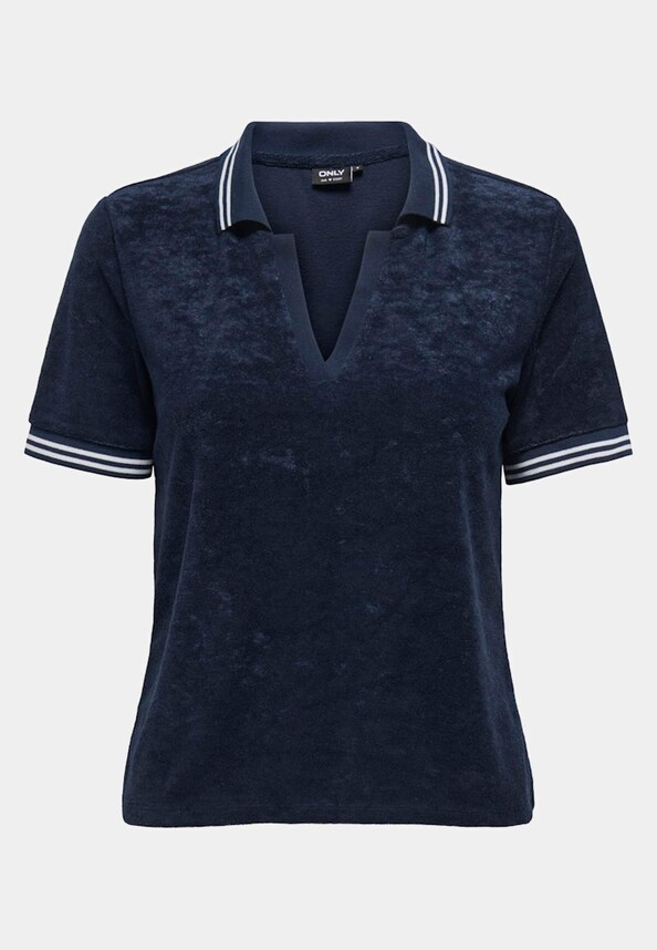 ONLVICKY S/S TERRY V-NECK -4