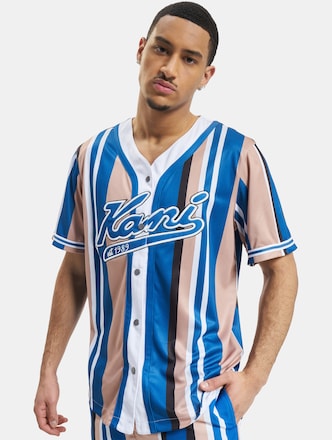 Karl Kani Varsity Striped Baseball Shirt