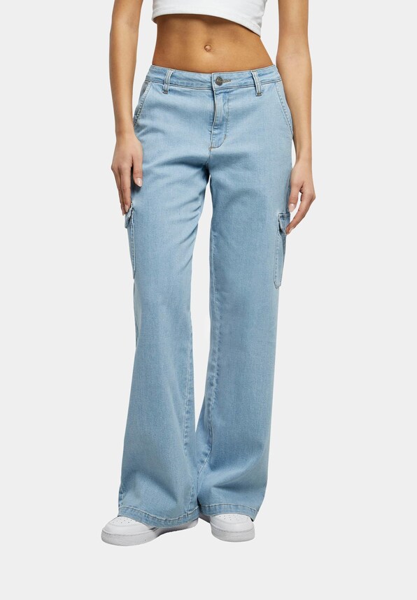 High Waist Straight Denim-0