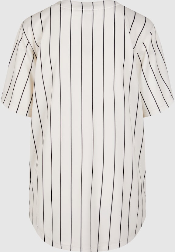 KW251-028-1 Varsity Heart Pinstripe Baseball Shirt-5