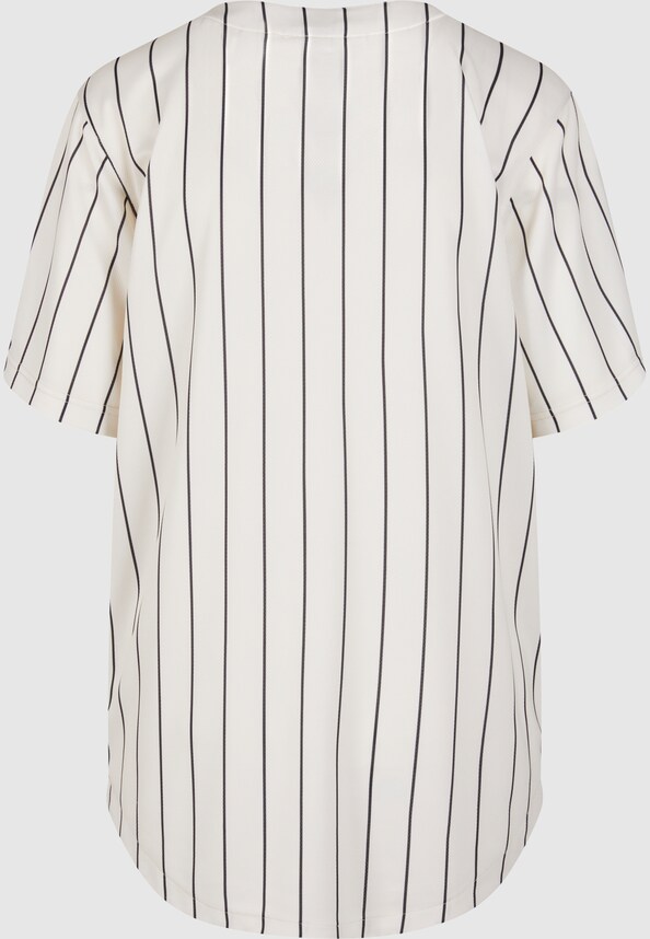 KW251-028-1 Varsity Heart Pinstripe Baseball Shirt-5