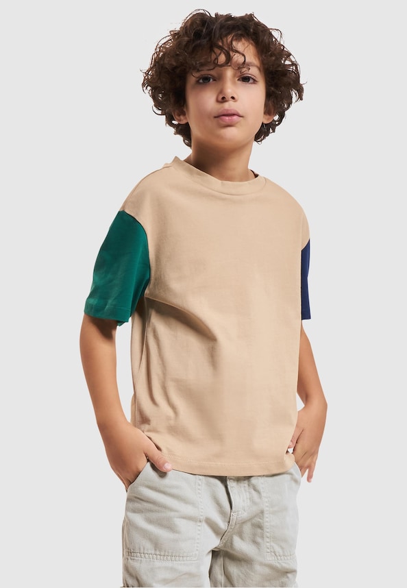 Boys Organic Oversized Colorblock Tee-2
