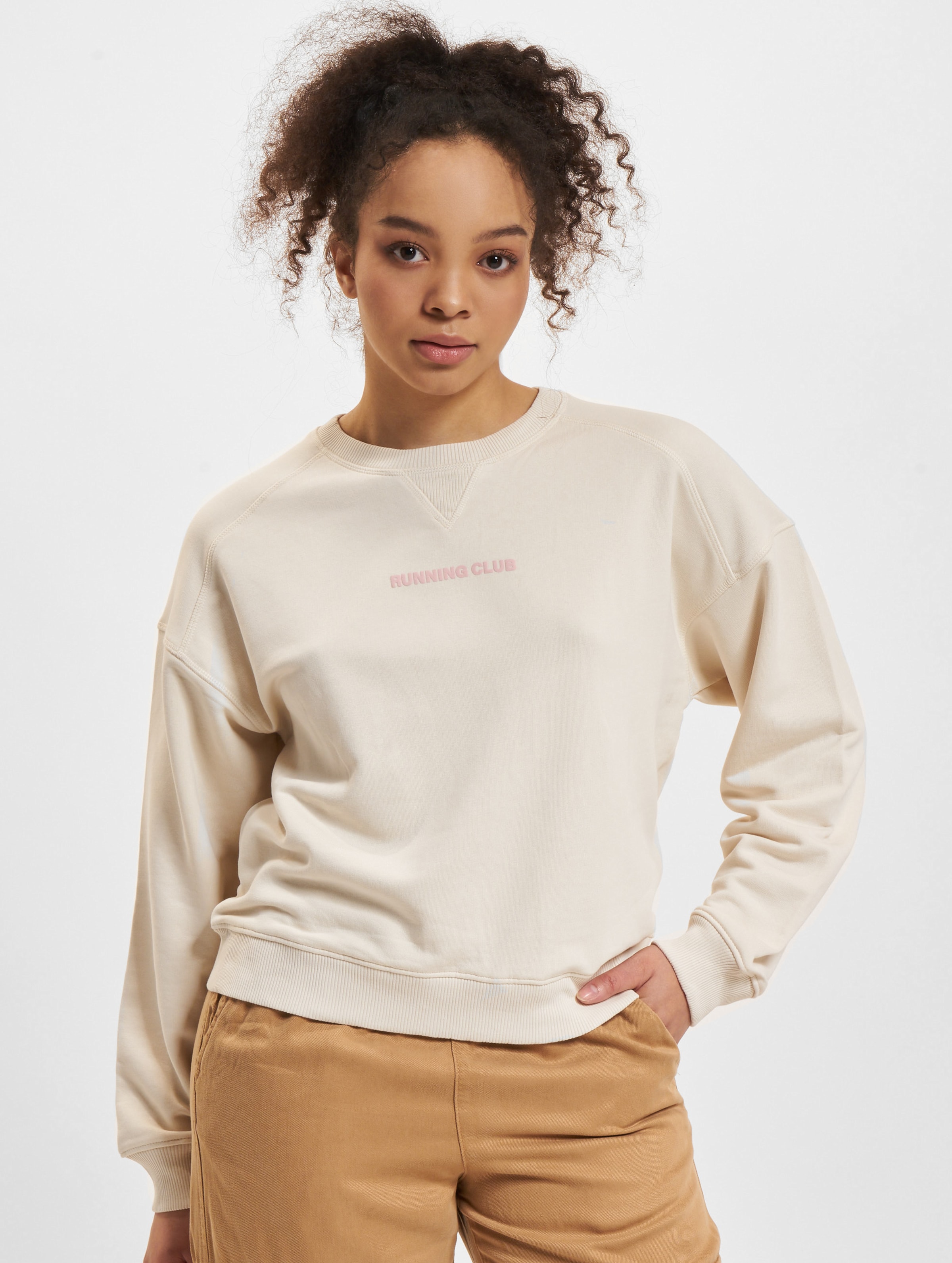 Only Diana Longsleeve Sporty O-Neck Box Sweatshirt Vrouwen op kleur beige, Maat XL