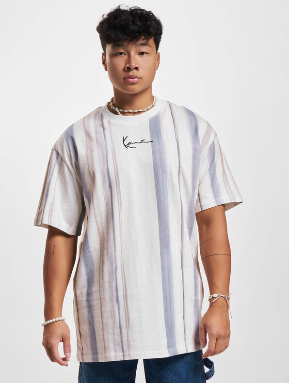 KM221-045-1 KK Small Signature Tie Dye Stripe Tee-2