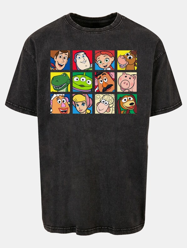 Toy Story - Character Squares Acid Washed Oversize-2
