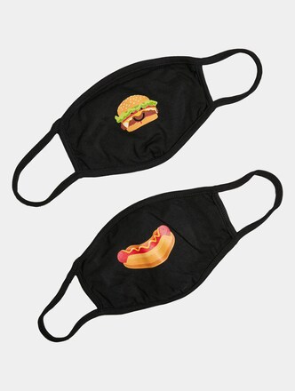 Burger and Hot Dog Face Mask 2-Pack