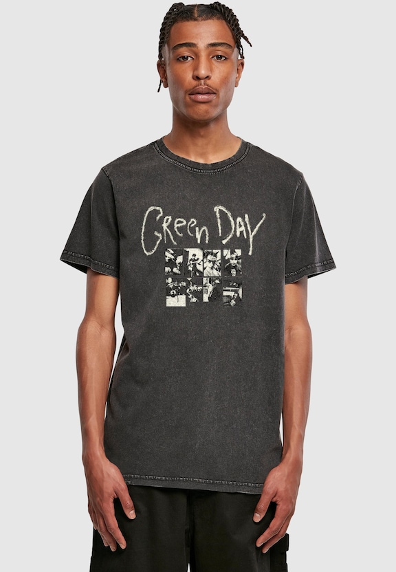 Green Day Collage Acid Tee-0