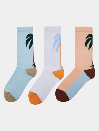 Fancy Palmtree Socks 3-Pack