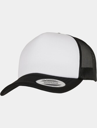 YP ClassicsÂ® Curved Foam Trucker Cap â€“ White Front