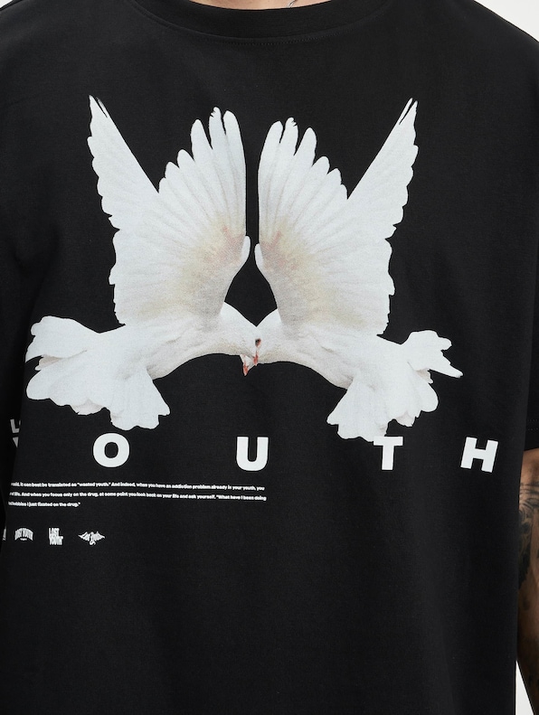 Lost Youth T-Shirt DOVE black XS-4
