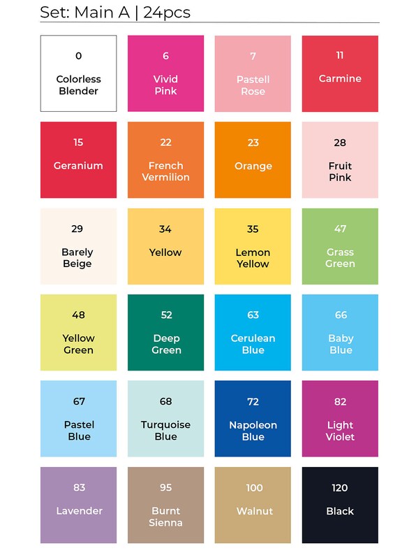 Toki Marker 24pcs Set-3