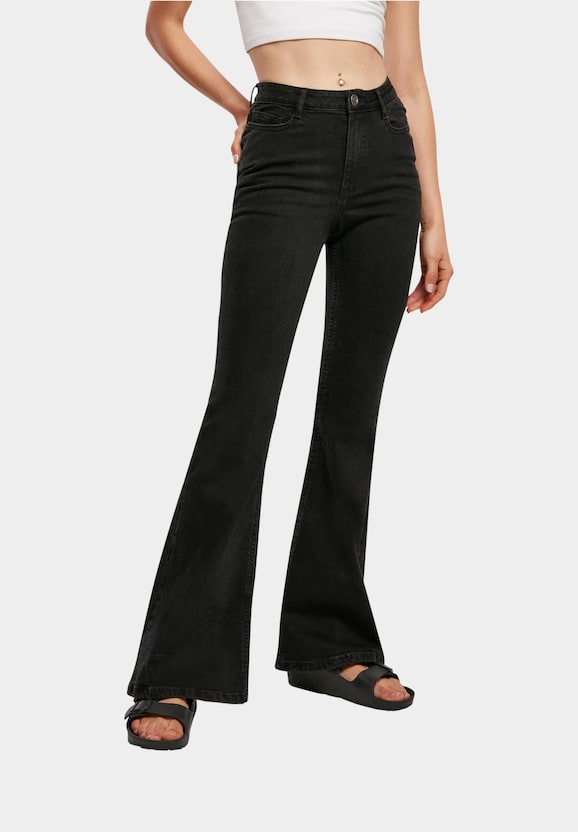 Organic High Waist Flared Denim-6