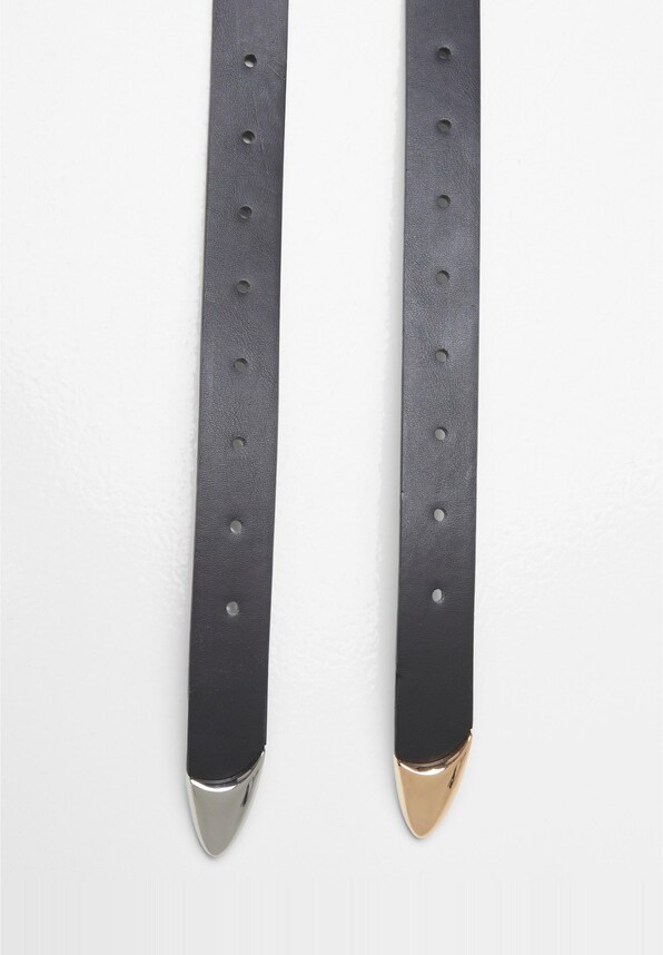 Chunky Buckle Loop Synthetic Leather 2 Pack-2