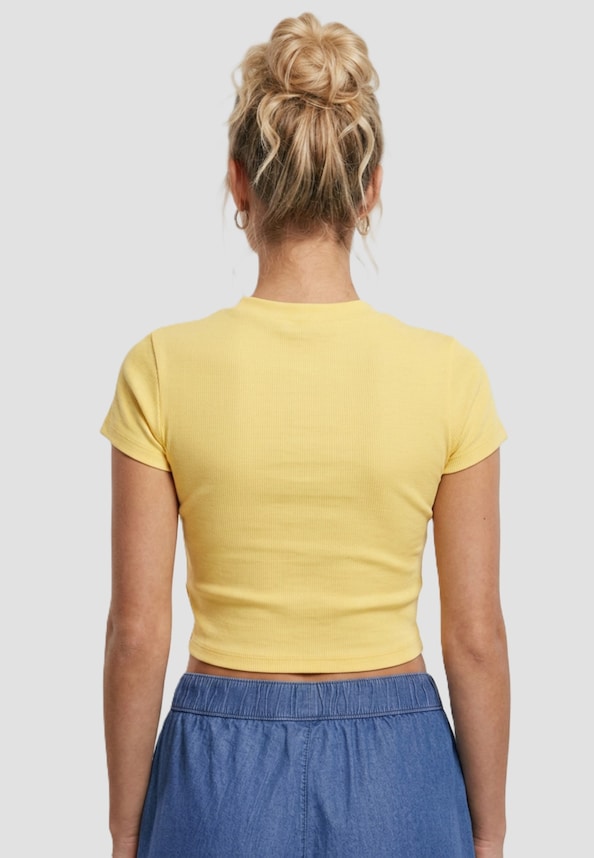 Ladies Stretch Jersey Cropped -1