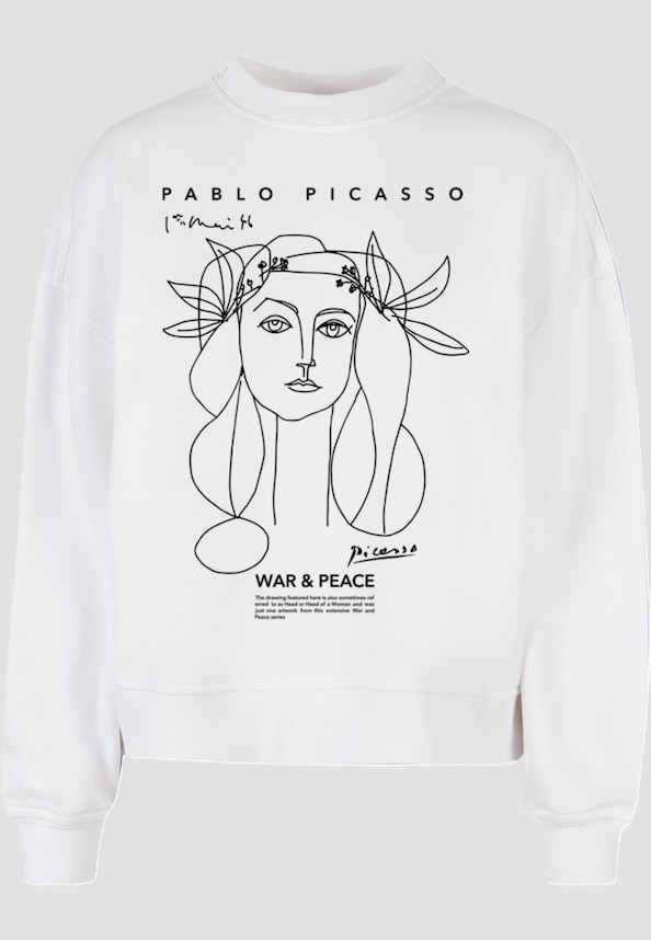 Ladies APOH - Picasso War And Peace Oversized Crewneck-2