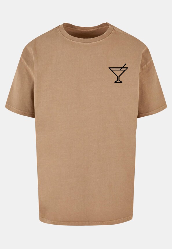 Summer - Cocktail Acid Washed Oversize Tee-4