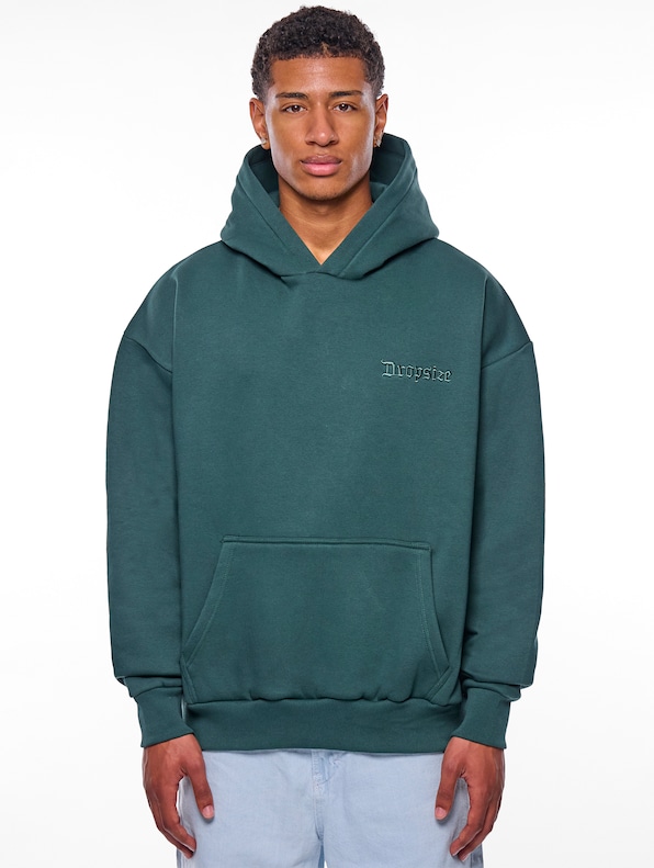 Dropsize Heavy Oversize Embo Hoodies-0