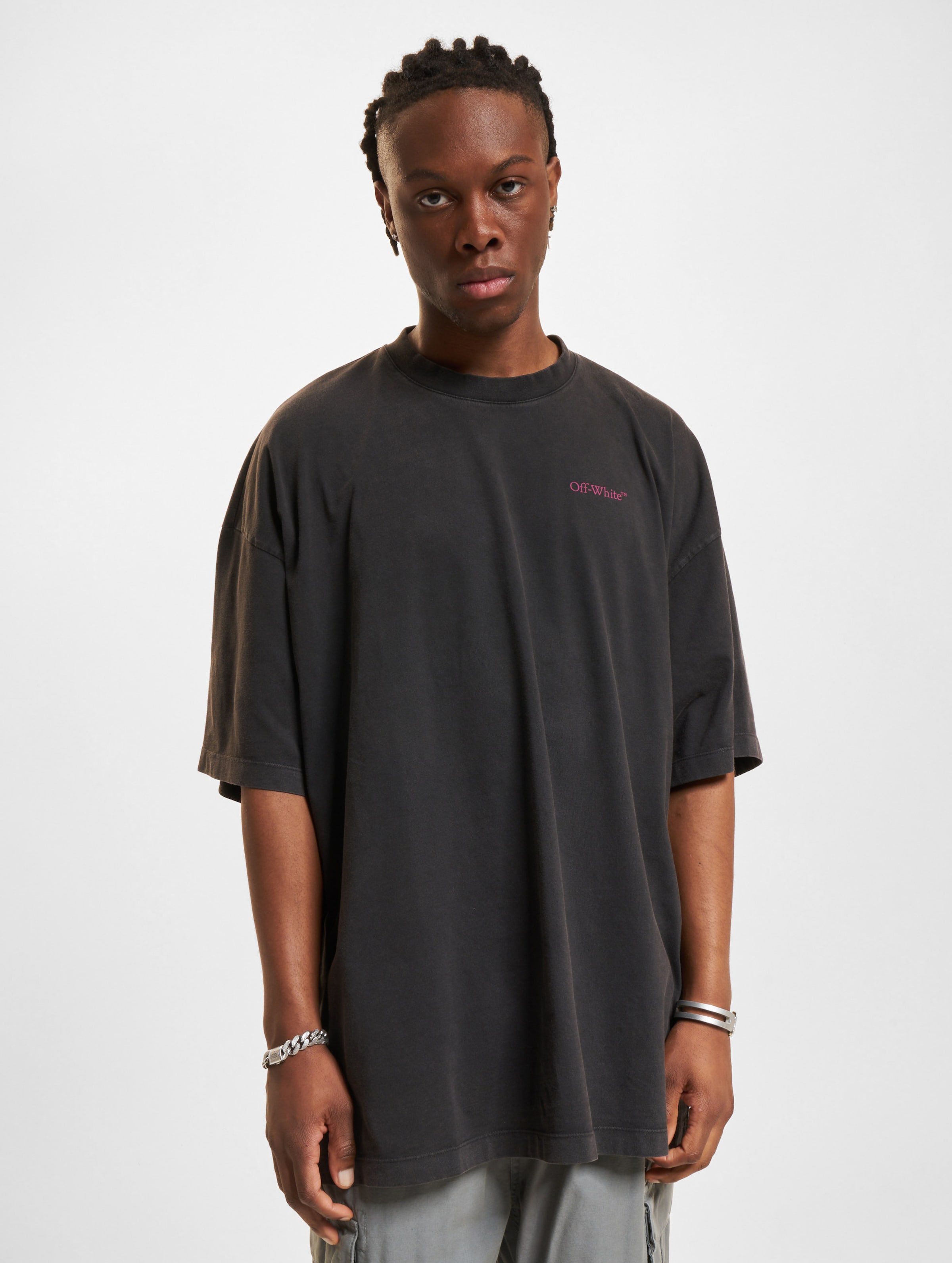 【Off-White】Digit Bacchus Over S/S Tee Off-White Black Blurred Bacchus T-shirt Off-White