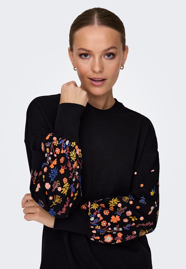ONLBROOKE LS SHORT DRESS FLOWER SWT-3
