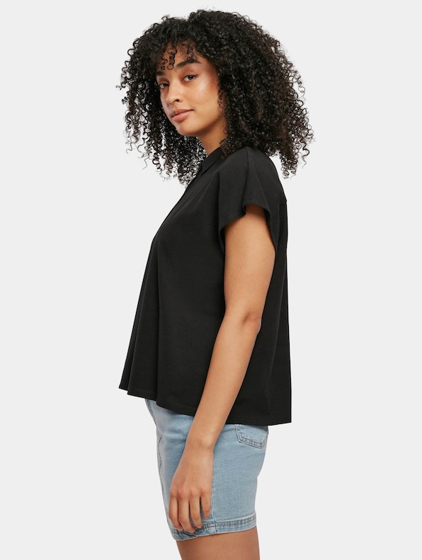 Ladies Oversized Extended Shoulder Polo-2