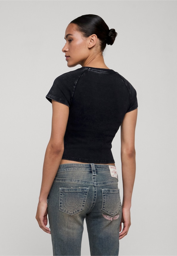 EMBROIDERED WASHED RIB BABY -1