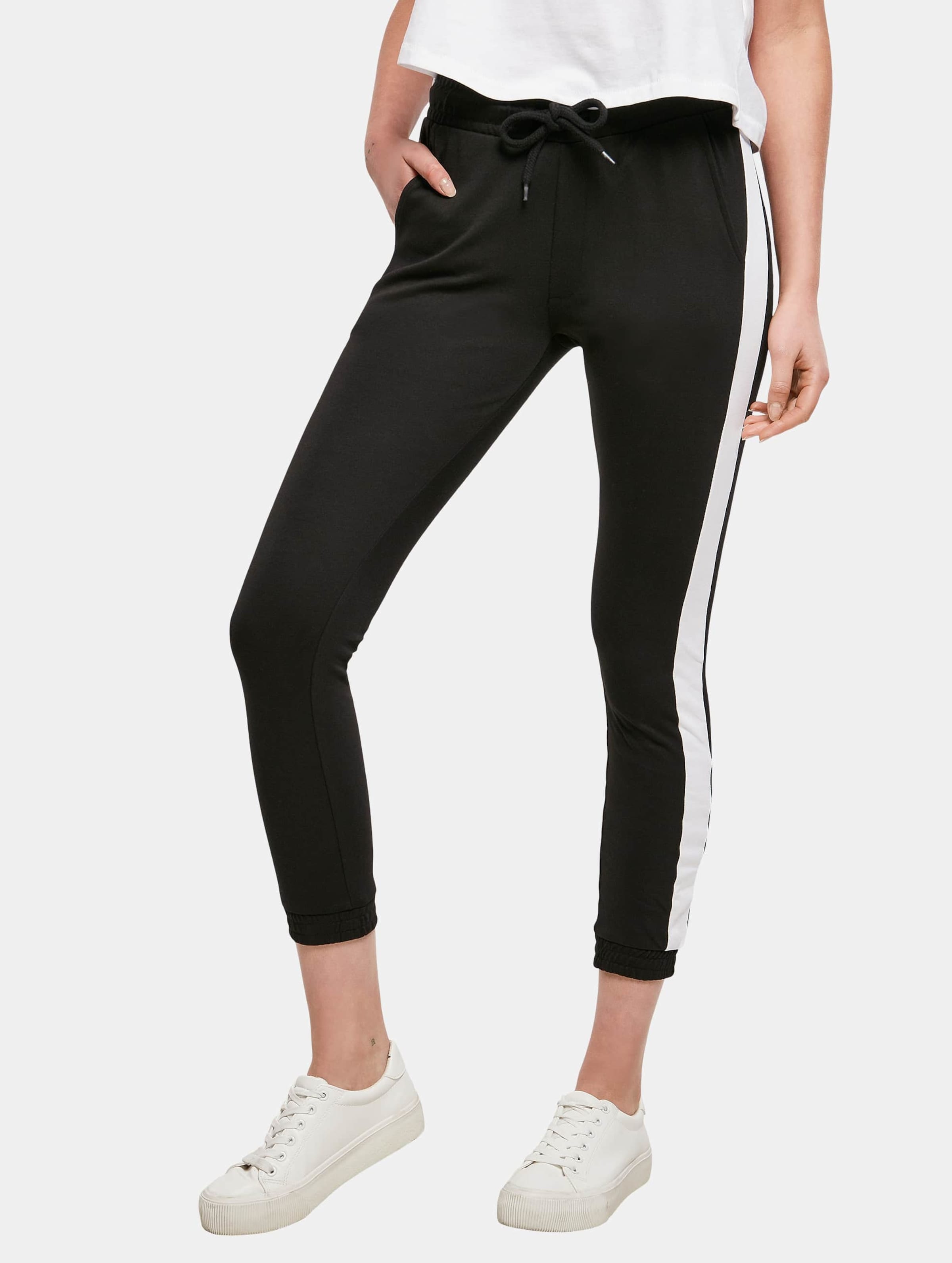 Build Your Brand Ladies Interlock Jogpants Vrouwen op kleur zwart, Maat M