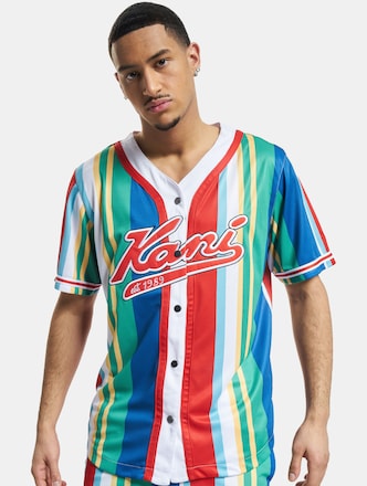 Karl Kani Varsity Striped Baseball Shirt
