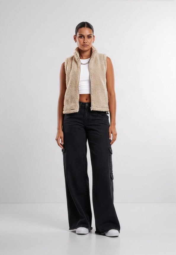 Ladies Short Sherpa-2