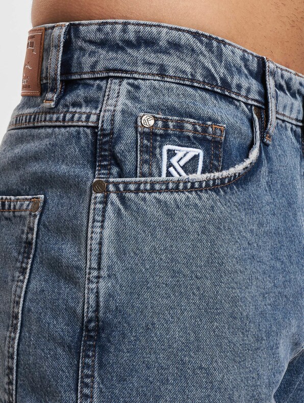 Small Signature Tape Five Pocket Denim Loose Fit-4