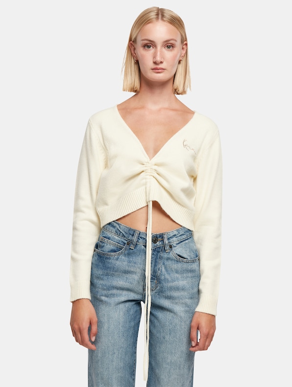 Chest Signature Gathered Knit-2