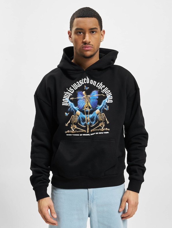 Lost Youth HOODIE BUTTERFLost Youth black-2
