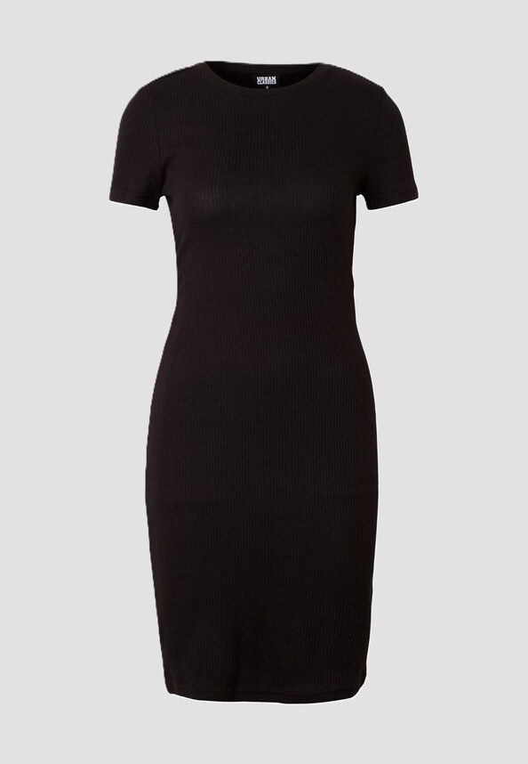 Ladies Basic Slim Fit T-Shirt Dress-2