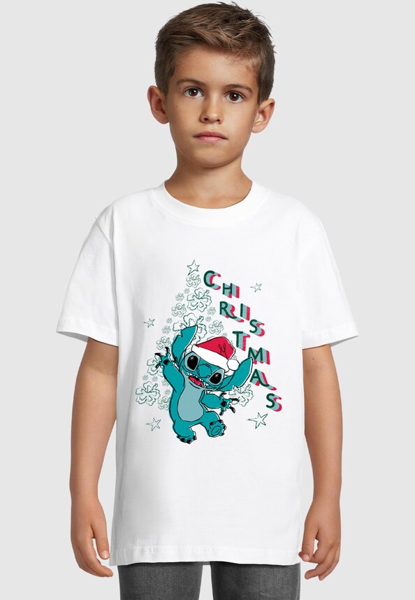 Kids Lilo And Stitch - Xmas Tree Santa Basic Tee 2.0-0