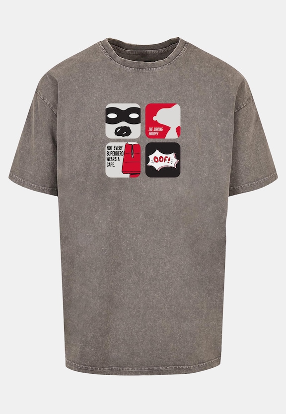 Peanuts - Superhero Acid Washed Heavy Oversize -2